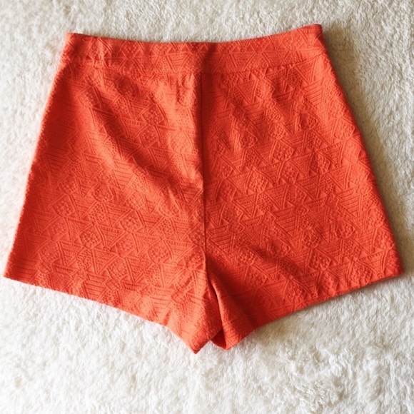 👌NWOT Arden B Orange High-Waisted Shorts - Picture 6 of 8